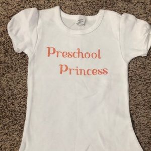 NWOT Preschool Princess tee. Sz 3T